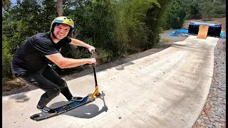 LONGEST SCOOTER vs MY MEGA RAMP!