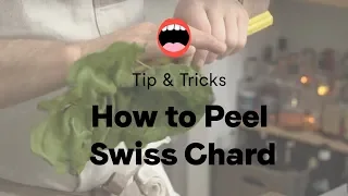 How To Peel Swiss Chard | Project Foodie