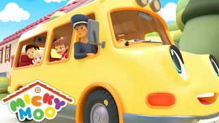 The Wheels on the Bus Go Round and Round + More Songs for Kids | Nursery Rhymes