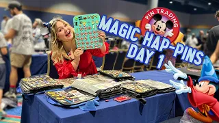 Magic Hap-Pins WDW Official Event Trading Day 1 | Blind Box Opening + Pin Trading