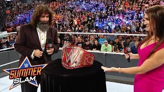 Stephanie McMahon & Mick Foley reveal the new WWE Universal Title: Exclusive, Aug. 21, 2016