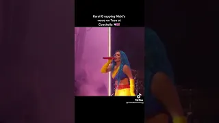 Karol g performs Tusa with Nicki Minaj at Coachella