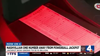 Nashvillian one number away from Powerball jackpot