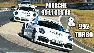 Porsche GT3 RS & 992 Turbo on the Nürburgring! | HANDLING vs. POWER