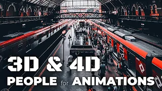 ADD LIFE TO YOUR ANIMATIONS & VISUALIZATIONS WITH 4D PEOPLE!