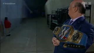 Paul Heyman waiting for Roman Reigns wwe smackdown December 17 ,,2021