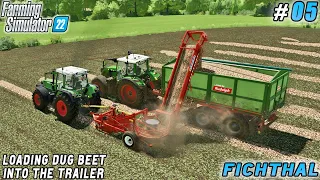 Acquiring field and gathering sugar beets | Fichthal V2 Farm | Farming simulator 22 | Timelapse #05
