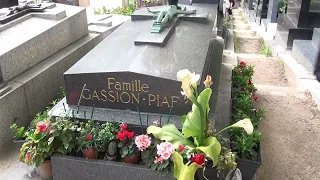 Grave of Edith Piaf, Père Lachaise Cemetery, Paris, France