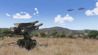 Ukraine MIM Hawk Air Defense Missile Destroyed Russian KA-52 Attack Helicopters | ArmA3 S88