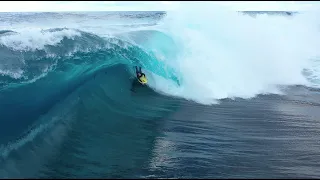 HEAVY East Coast Slabs in "The Schlaboratory" with Shaun Petersen Drone - #bodyboarding #australia