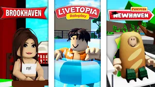 BROOKHAVEN VS LIVETOPIA VS NEWHAVEN SUR ROBLOX