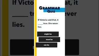 Modal Verbs | Can you pass B1 English Grammar?