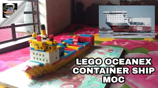 LEGO OCEANEX CONTAINER SHIP MOC