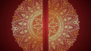 Oriental Asian Ornamental Pattern Animation - Red Animated Background - Opening Gate