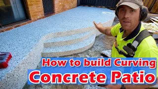 How To Build A Curved Concrete Patio