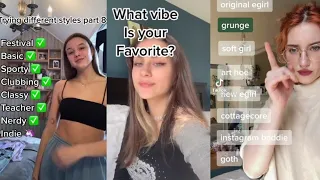 Trying different Aesthetics | TIKTOK Challenge [tiktok viral style compilation] outfit idea