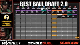 Fantasy Football Best Ball Draft 2.0 - Sports Gambling Podcast - Fantasy Football Draft