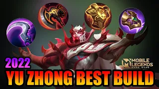 2022 YU ZHONG BEST HYPER BUILD | MUST TRY | EASY 1V5 | MOBILE LEGENDS