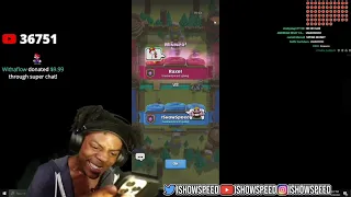 IShowSpeed Turns Into Clash Royal King Emotes 😢🤣😡!