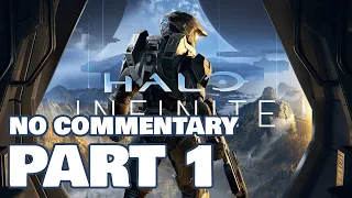 Halo Infinite Campaign No Commentary 4K 60fps Playthrough Walkthrough Gameplay Part 1 (XSX)
