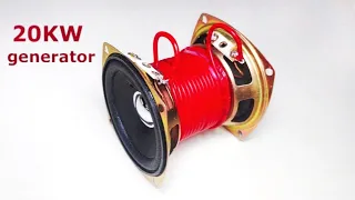 New Free Energy Generator 240v 20000w Pvc Wire Powerful Electricity With Speaker Magnet