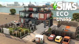 I tried The Sims 4 Official Modern Maddness shell challenge | Eco Apartment Units