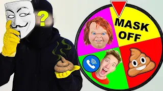 SPIN The MYSTERY WHEEL & DO WHATEVER it LANDS ON GAME MASTER MASK OFF & CHAD WILD CLAY FACETIME