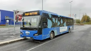 Blue Sticks For An Umeå Bus
