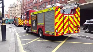 London Fire Brigade Responses & Turnouts from various parts of Central London