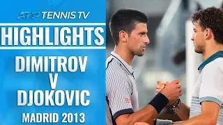 Extended Highlights: Dimitrov v Djokovic | Madrid 2013