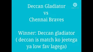 Deccan gladiator vs Chennai braves Abu Dhabi T10 match Prediction 26 november