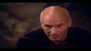 Star Trek TNG "Skin of Evil" Picard and Armus