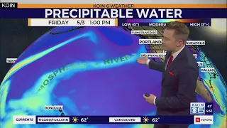 Weak atmospheric river takes aim at Portland