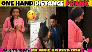 One Hand Distance Prank on wife | Prank For 24 Hours| Prank in India.