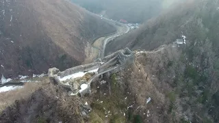 Phantom 4 - Cetatea Poenari (Poenari Castle) Roamania 4k 350 meters