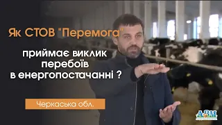 Як молочна ферма СТОВ "Перемога" (Черкаська обл.) приймає виклик перебоїв в енергопостачанні