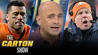 It's a clown show in Denver after Broncos bench Russell Wilson, Ravens vs Dolphins | THE CARTON SHOW