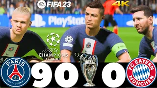 FIFA 23 - MESSI RONALDO NEYMAR HAALAND MBAPPE ALL STAR ! PSG 90-0 FC BAYERN ! UCL FINAL !