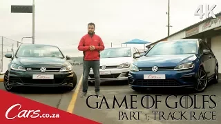 New Golf R vs Golf GTI vs Golf GTD - Track Race Shootout