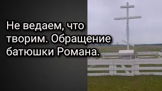 Не ведаем, что творим. Обращение батюшки Романа.