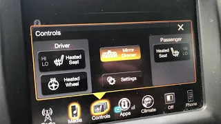 Jeep Cherokee – How to turn on/ seat warmers and heated steering wheel