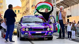 38. Rally Sanremo Storico, action video   Érdi Tibor Junior - Kerék István