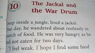 English Literature Lesson-10 The Jackal and the War Drum /class 4 exercise