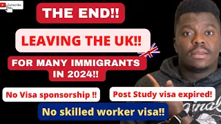 LEAVING THE UK | BECOMING MORE DIFFICULT TO GET JOBS WITH SKILLED WORKER VISA