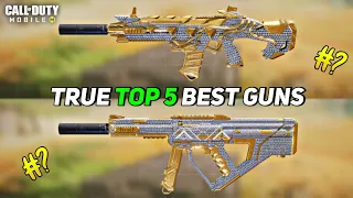 True Top 5 best Guns in Cod Mobile Season 4 #codm