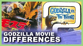 Mothra vs. Godzilla (1964) Differences