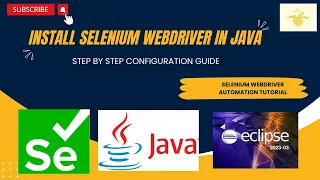 Selenium Webdriver Setup in Eclipse IDE ,windows 10 (updated), 2024