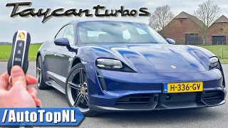 761HP Porsche Taycan Turbo S REVIEW on AUTOBAHN & ROAD by AutoTopNL