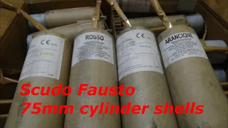 Scudo Fausto 75mm cylinder shells with 6 reports