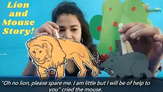 Lion and the mouse story for kids | Short stories | Ice-cream stick puppets | Creative Learners